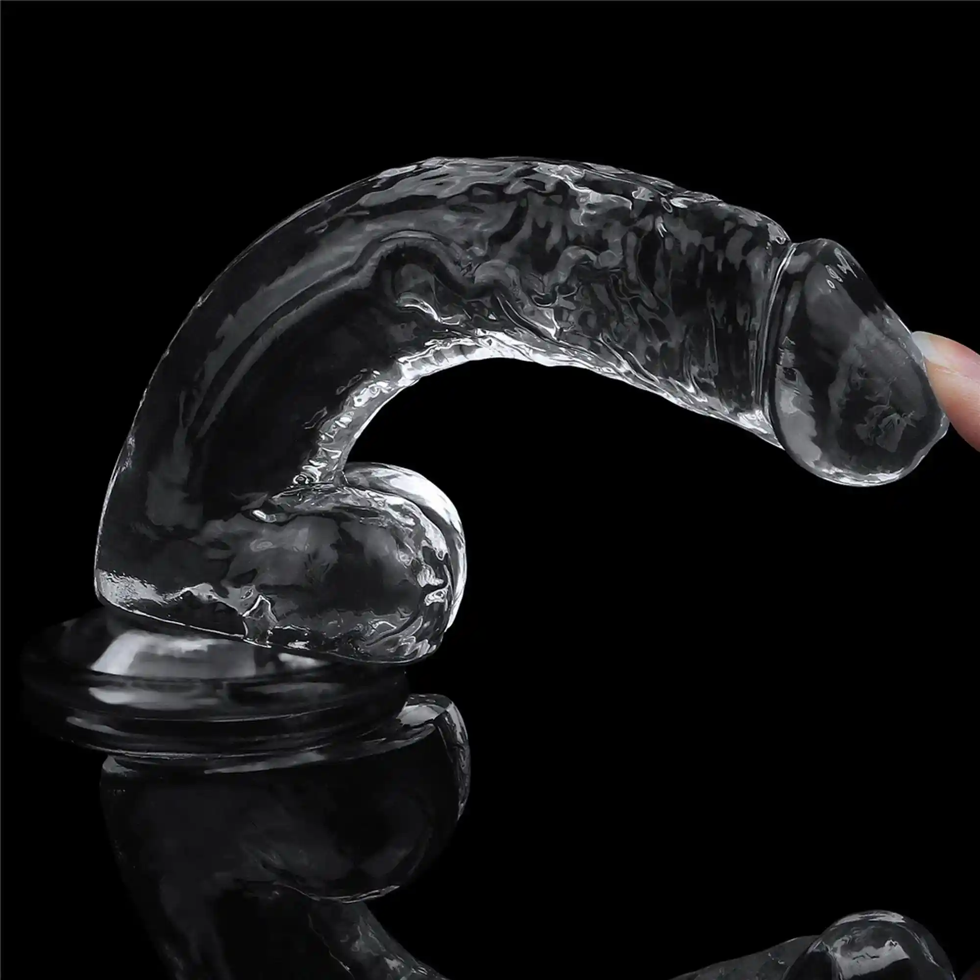 Flawless Clear Dildo 7.5'' - obrazek 5