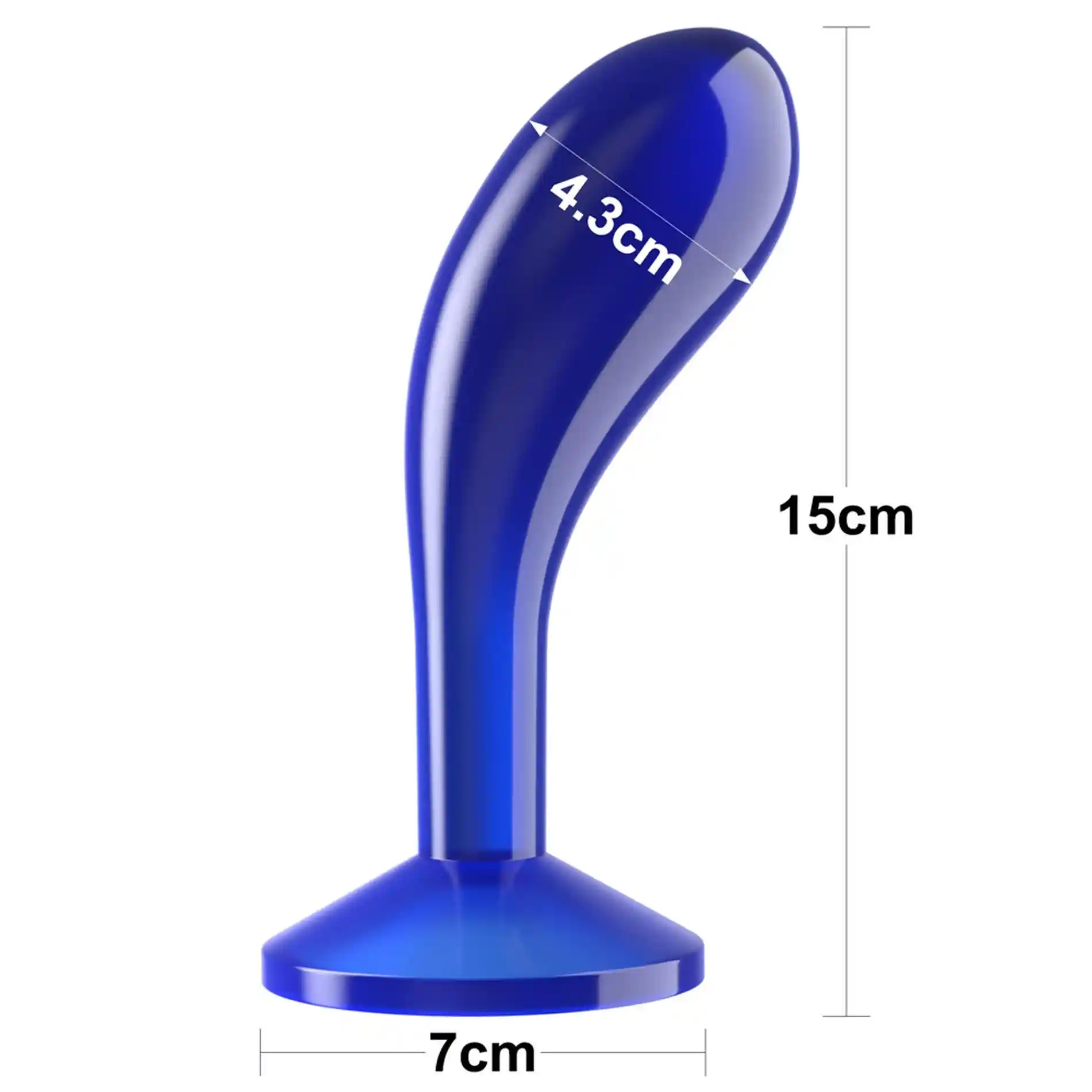 6.0'' Flawless Clear Prostate Plug - obrazek 2