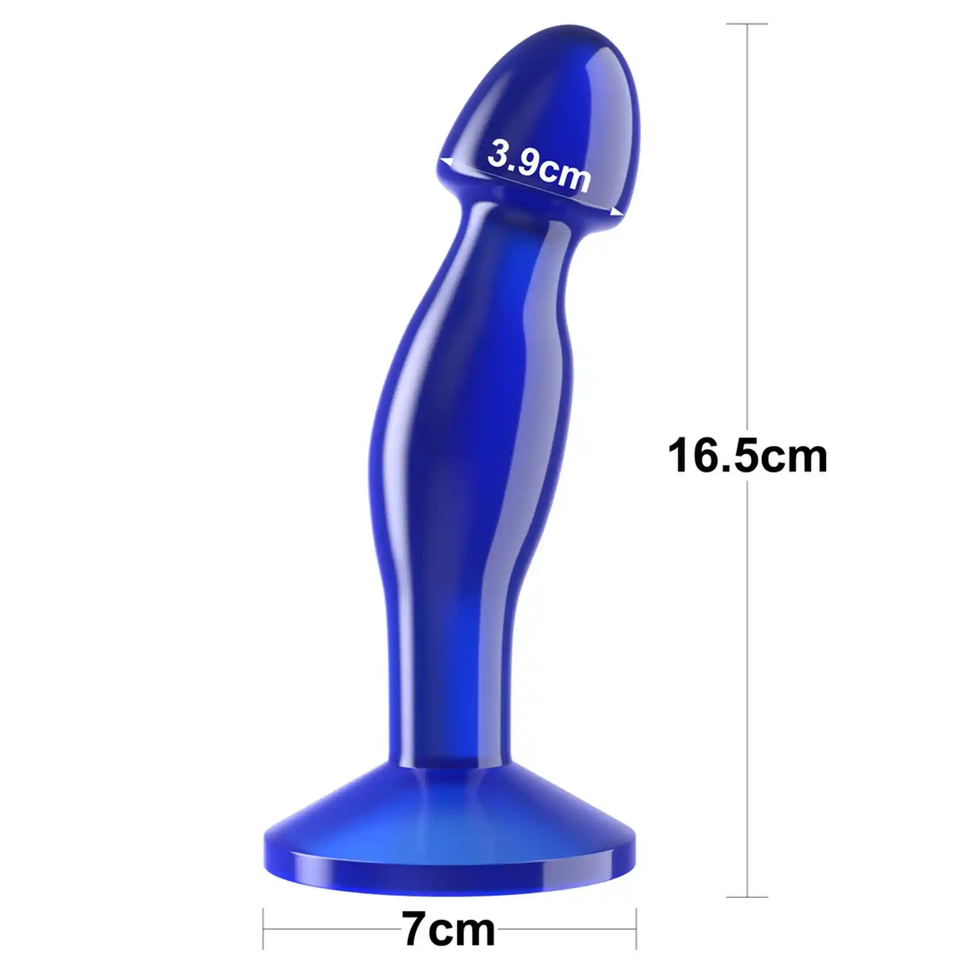 6.5'' Flawless Clear Prostate Plug - obrazek 2