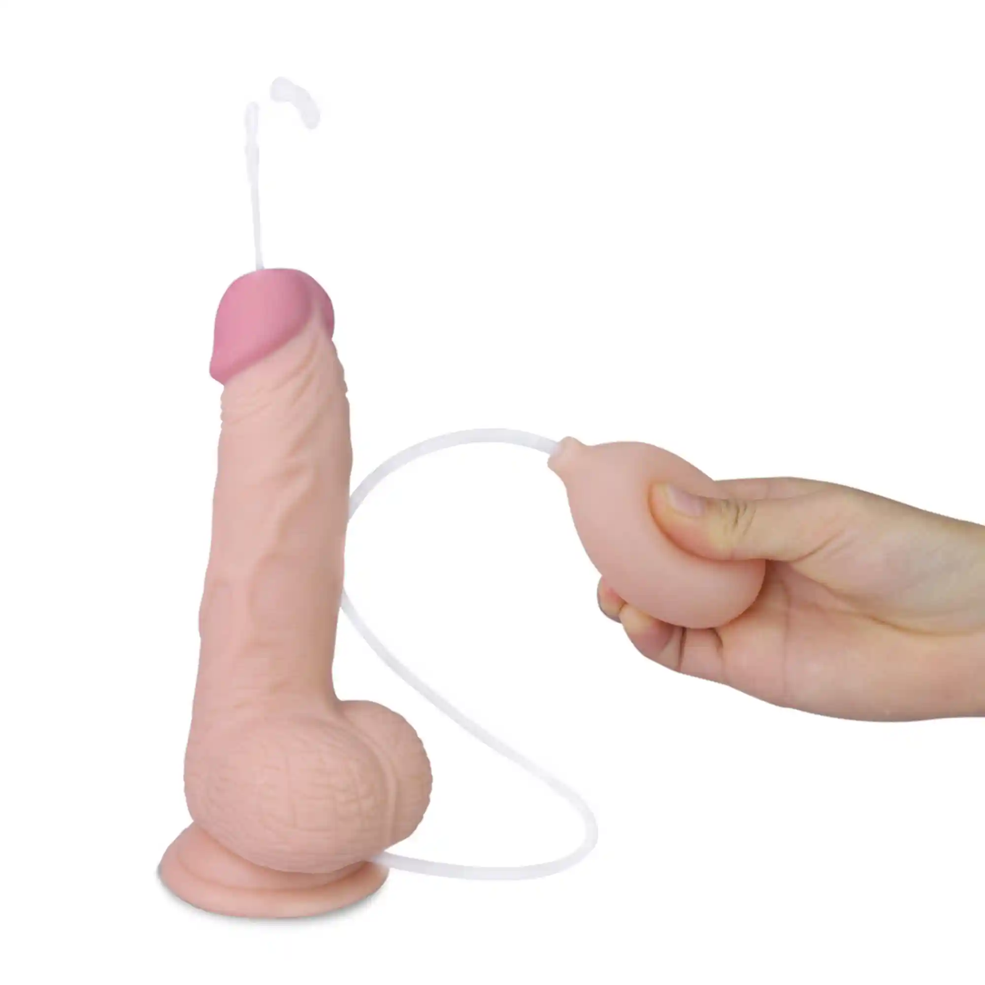 8"" Soft Ejaculation Cock With Ball - obrazek 3