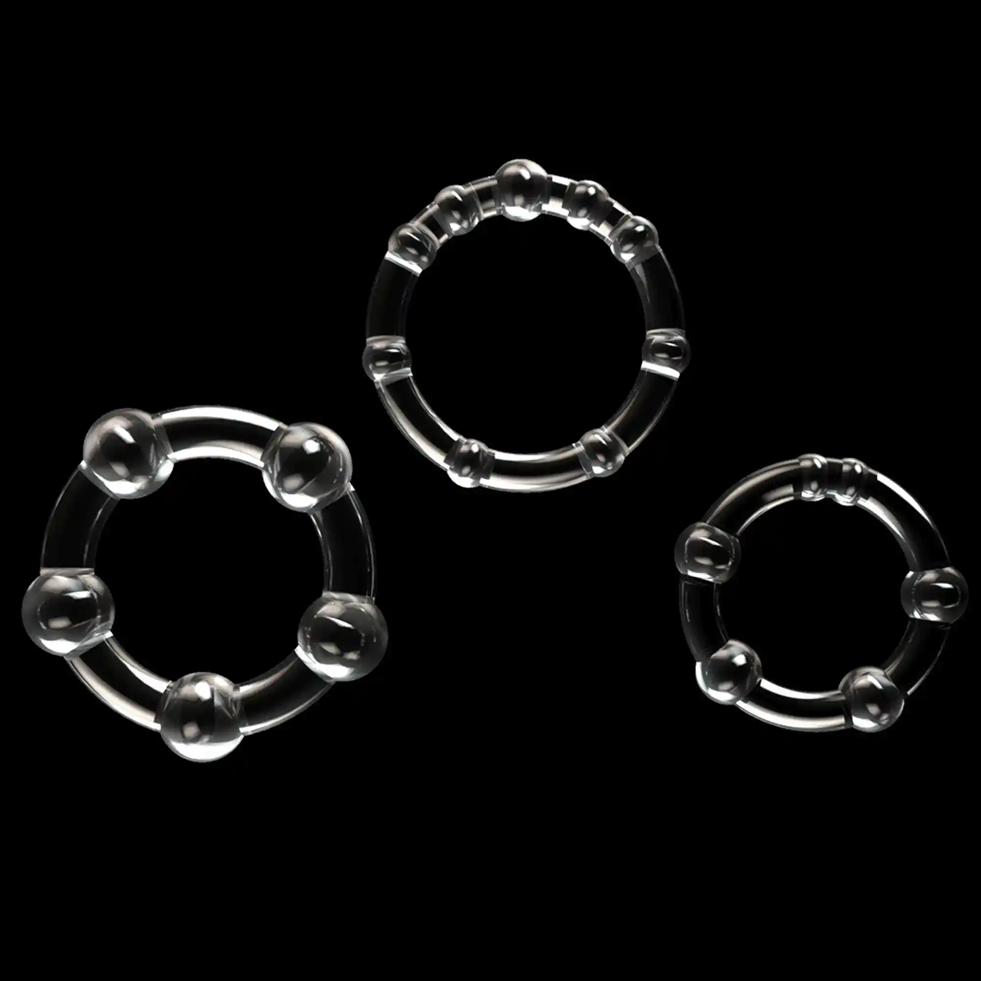 Power Plus Triple Beaded Ring Set - obrazek 8