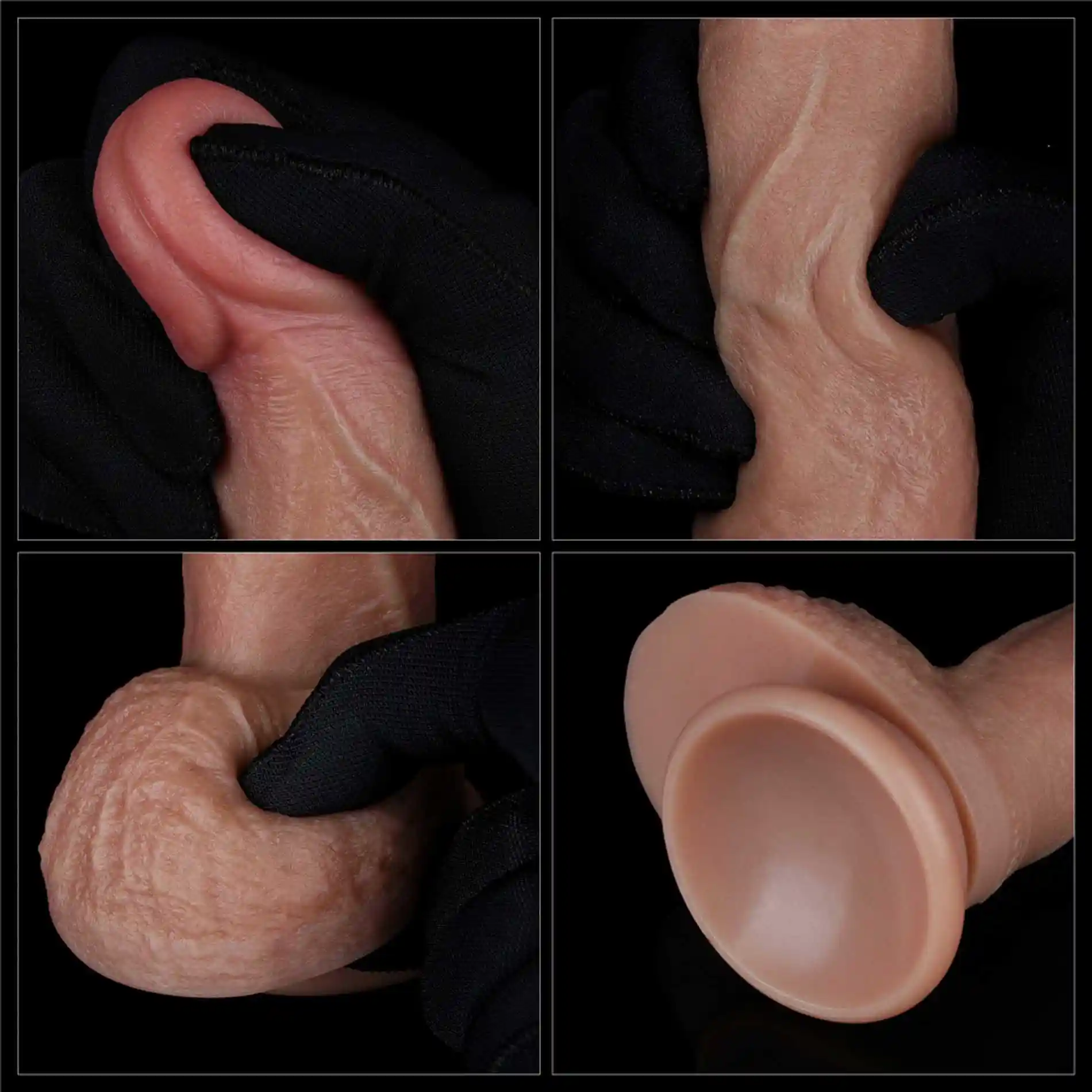 7'' Dual Layered Silicone Cock - obrazek 2