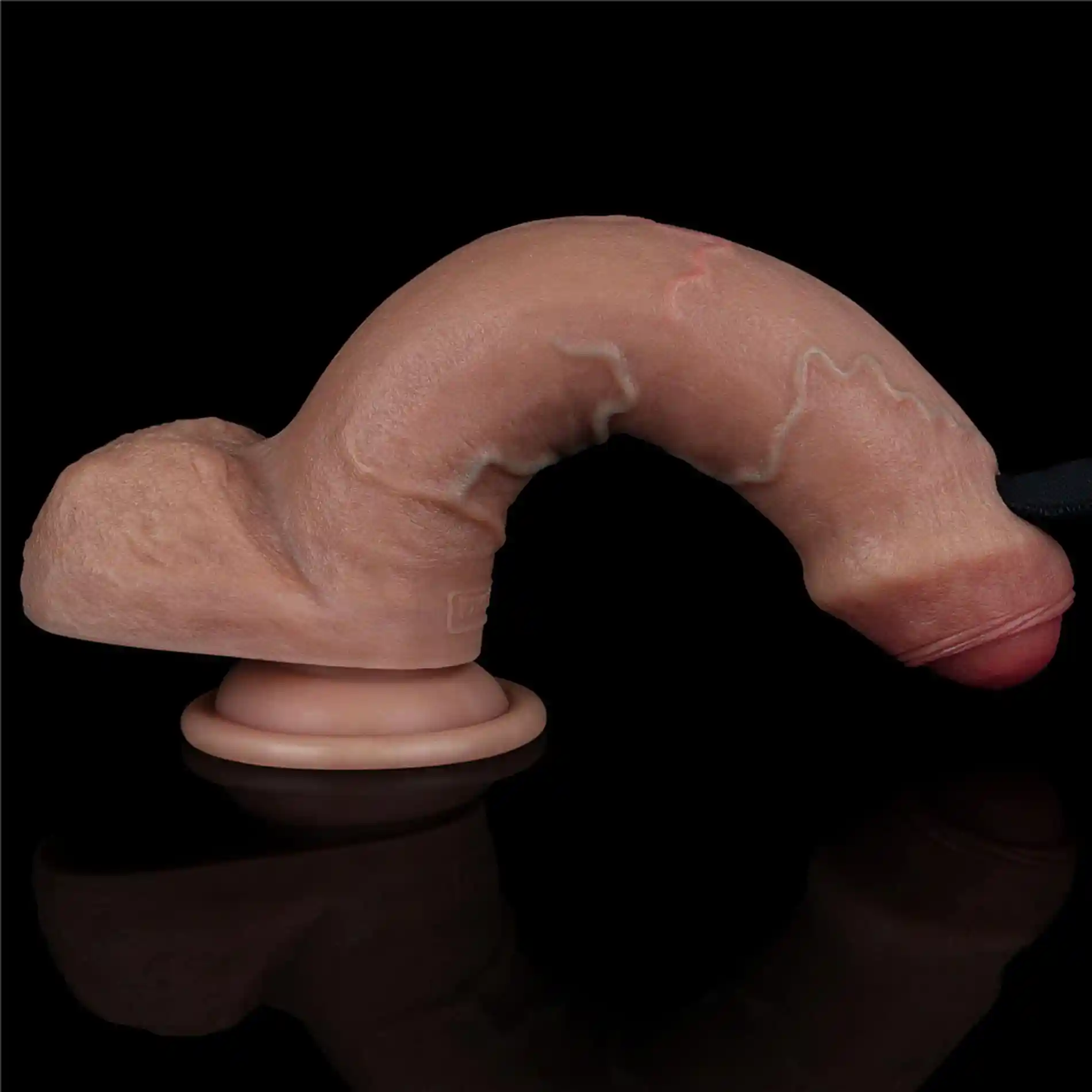 8'' Dual Layered Silicone Cock - obrazek 6