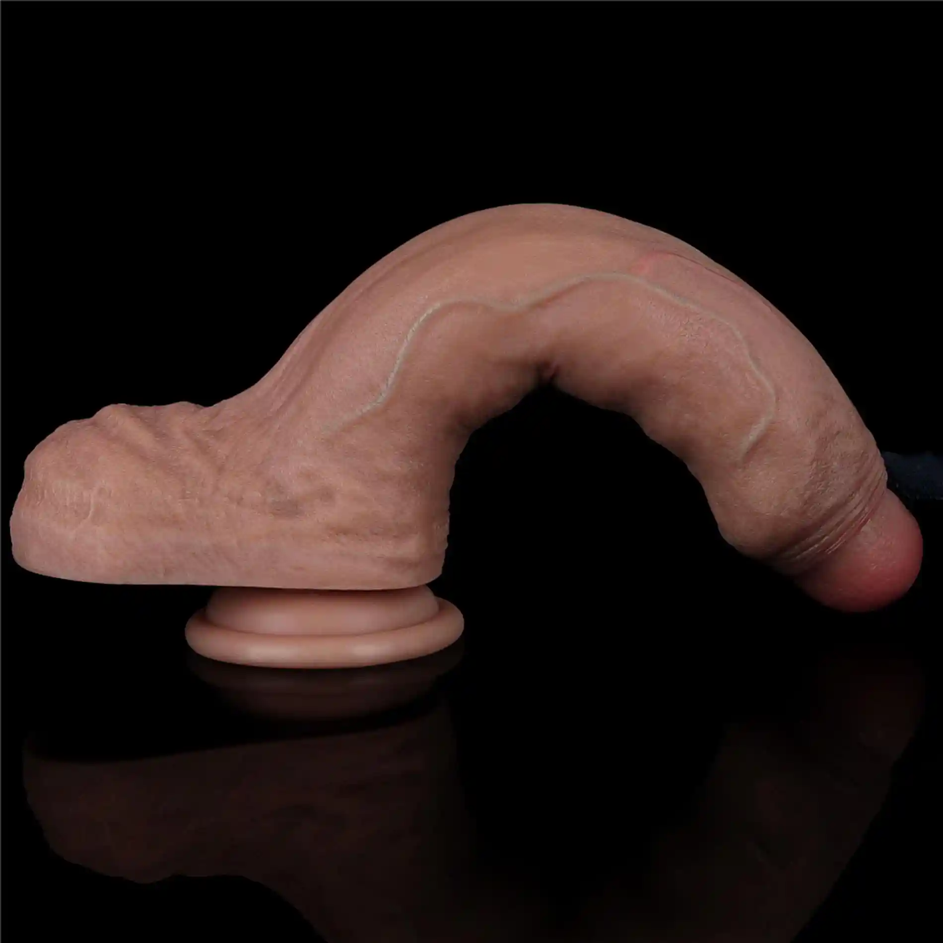 8.5'' Dual Layered Silicone Cock - obrazek 6