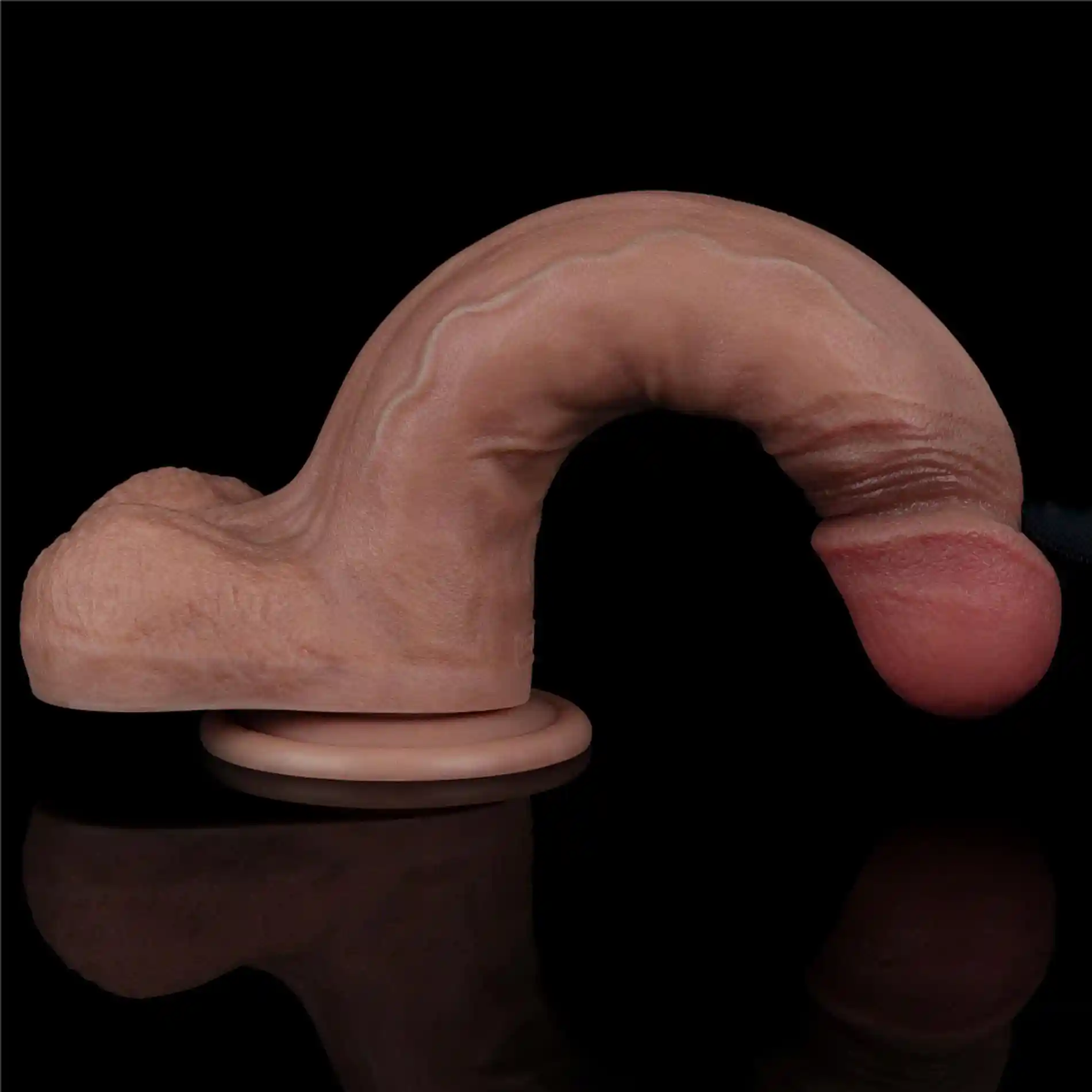 9'' Dual Layered Silicone Cock - obrazek 6