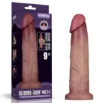 9'' Sliding Skin Pro II Dual Layer Silicone Dong
