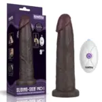 9" Vibrating Sliding Skin Pro II Dual Layer Silicone Dong