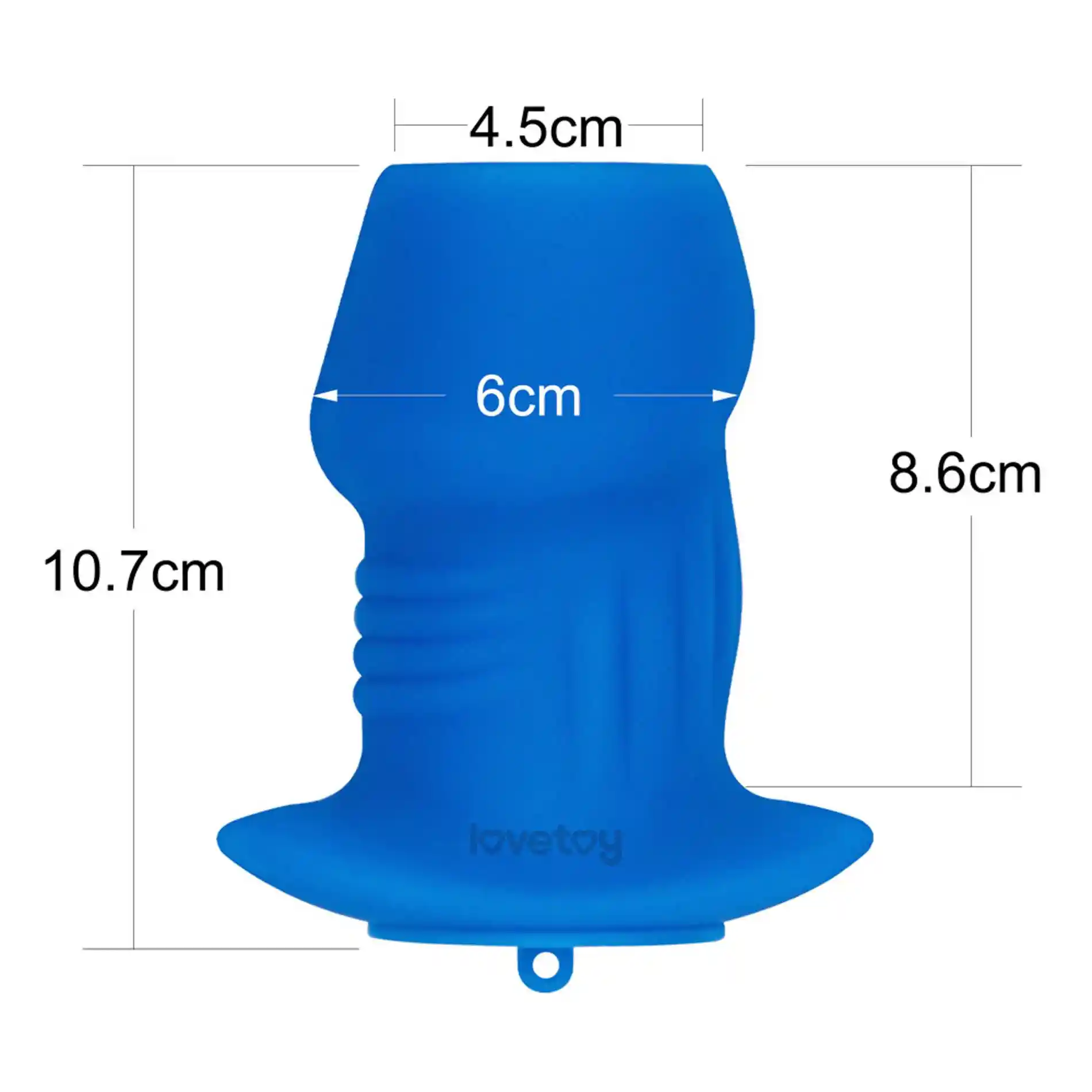 Ribbed Peeper Silicone Anal Plug - obrazek 2