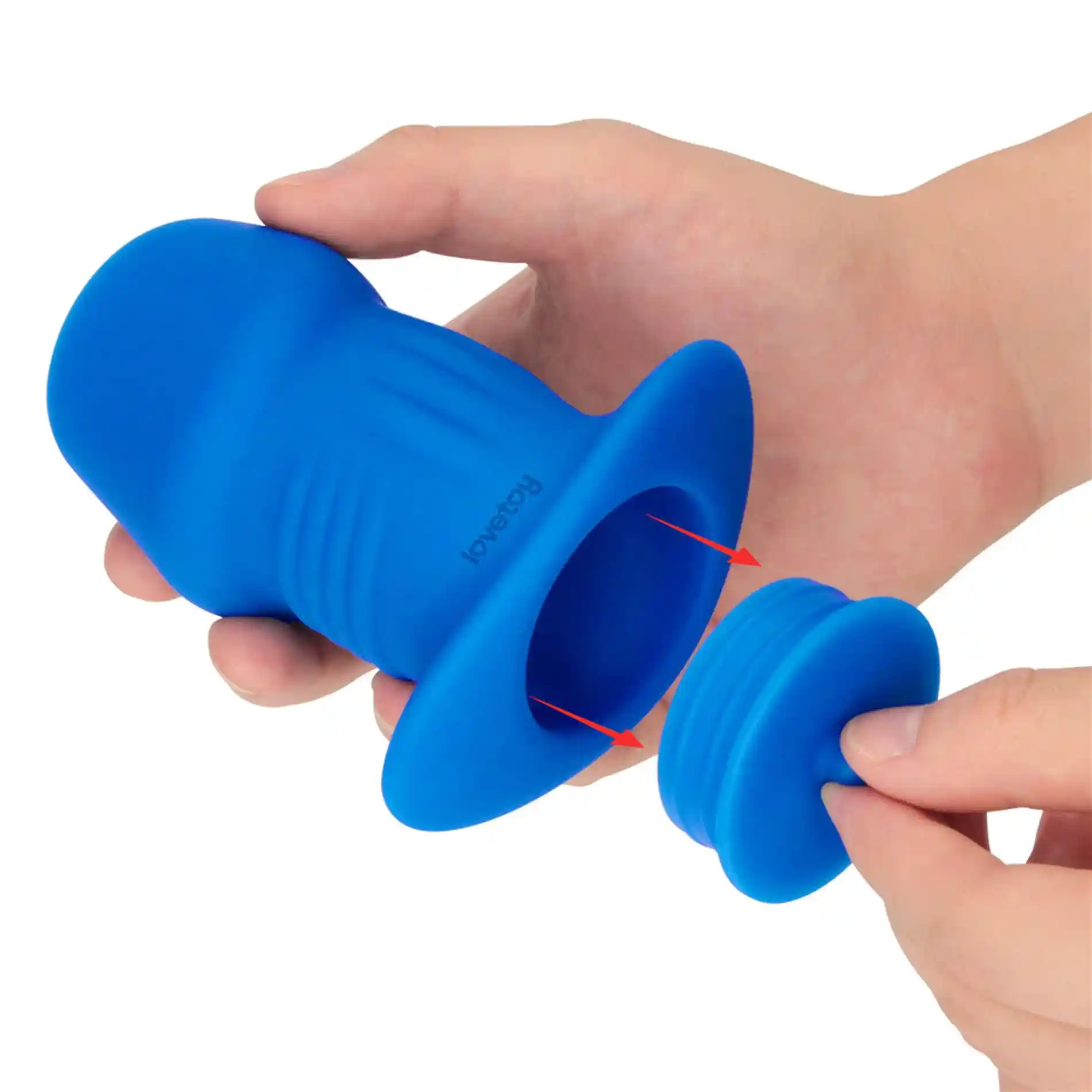 Ribbed Peeper Silicone Anal Plug - obrazek 9