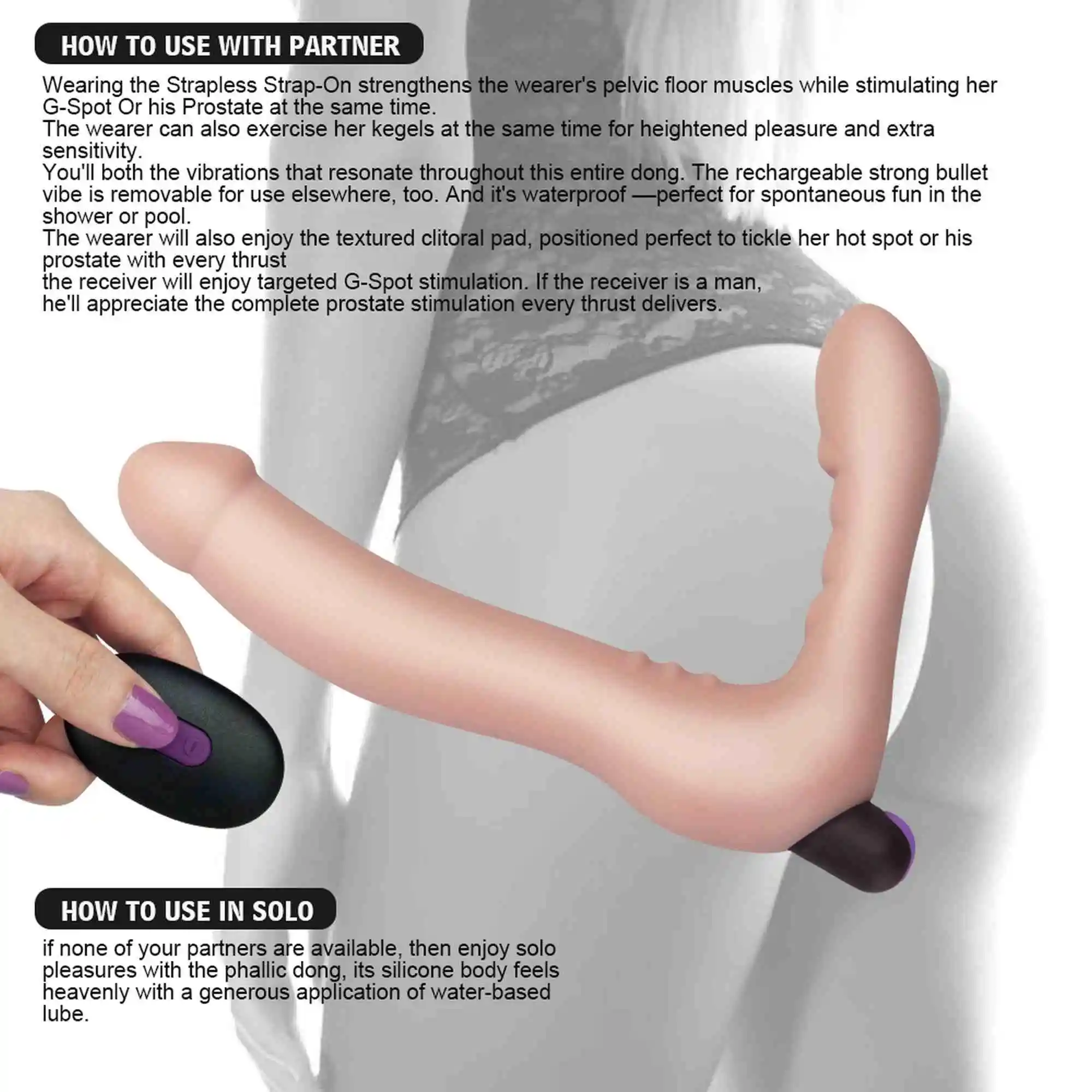 Rechargeable IJOY Strapless Strap on - obrazek 9