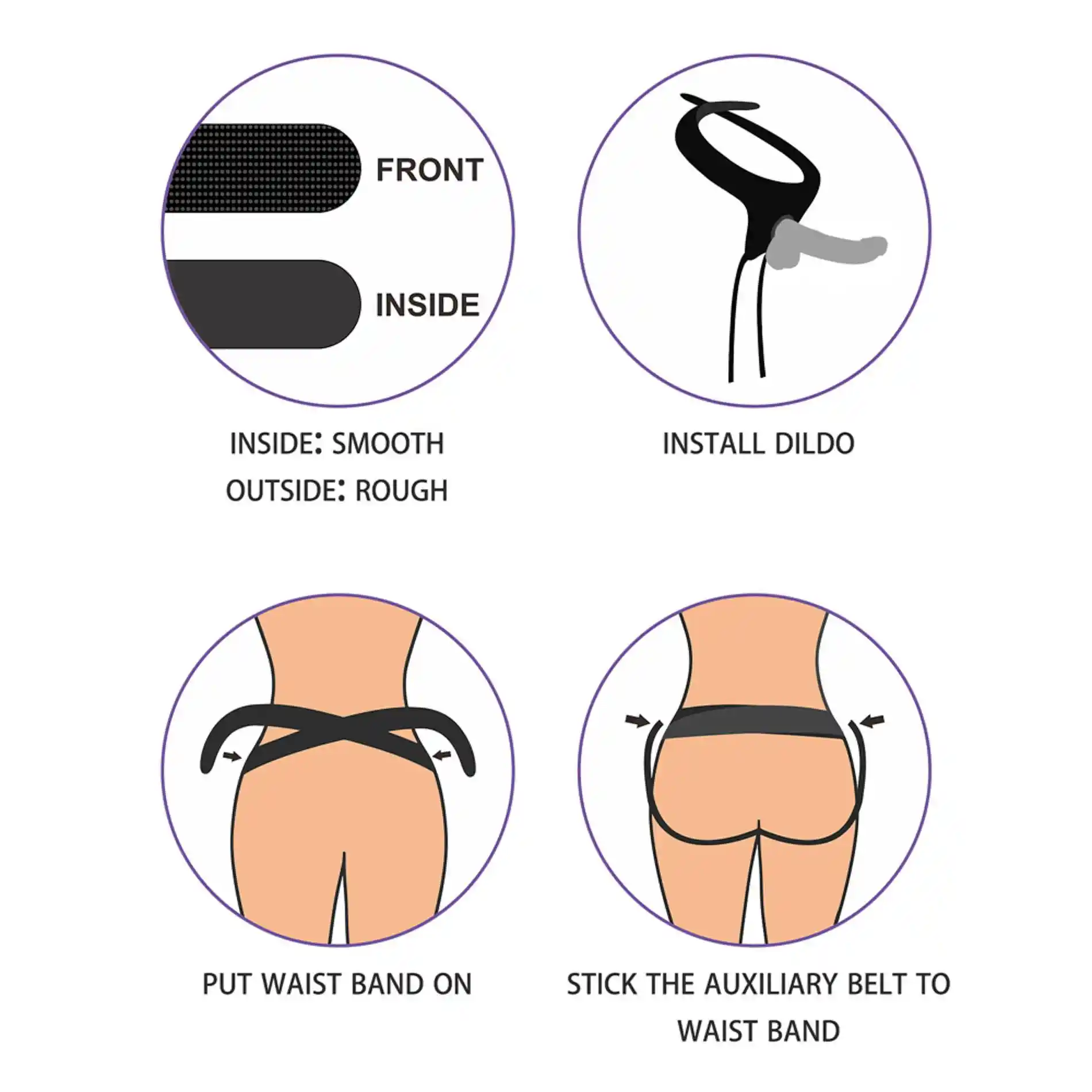 Easy Strapon Set Black - obrazek 14