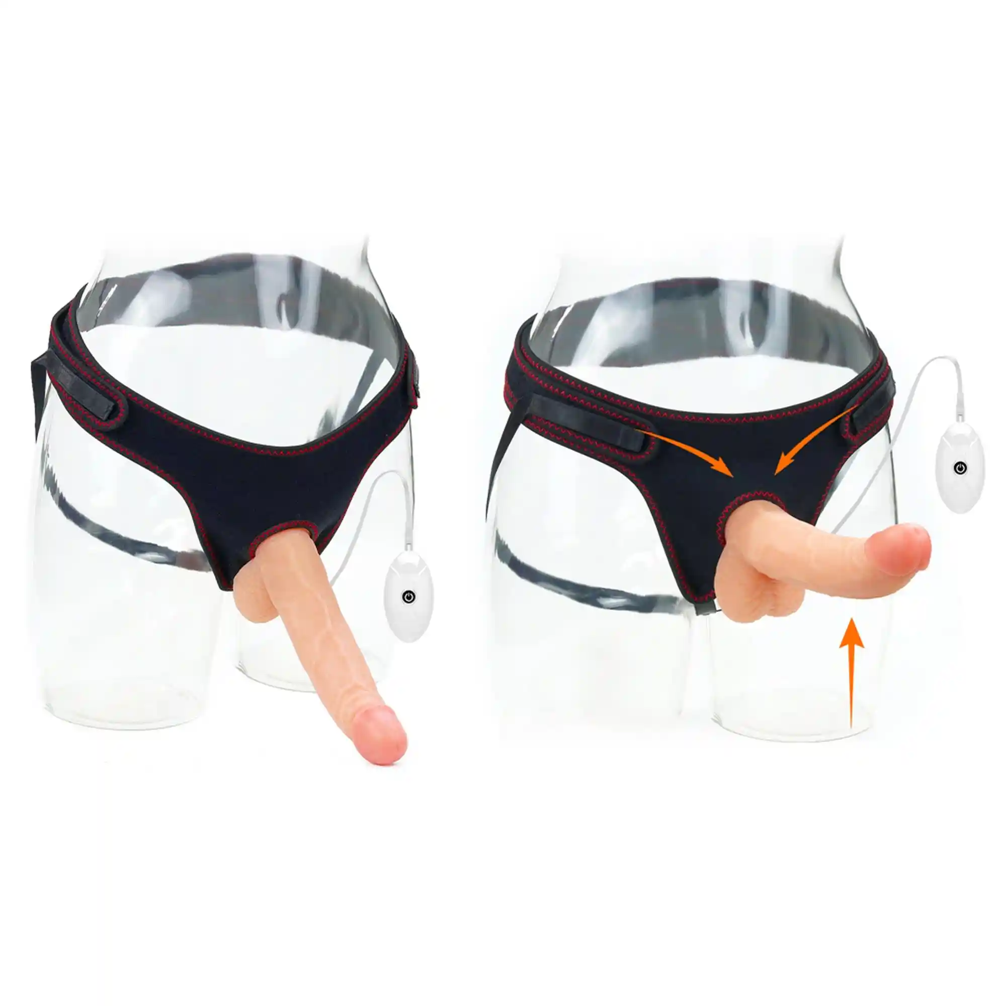 Vibrating Easy Strapon Set 8.5'' - obrazek 8