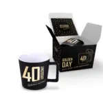 GOLDEN DAY - Zestaw kubek 350ml + kartka - 40