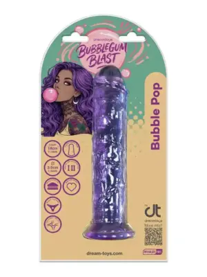 BUBBLEGUM BLAST BUBBLE POP PURPLE CLASSIC JELLY 7,1 INCH DONG