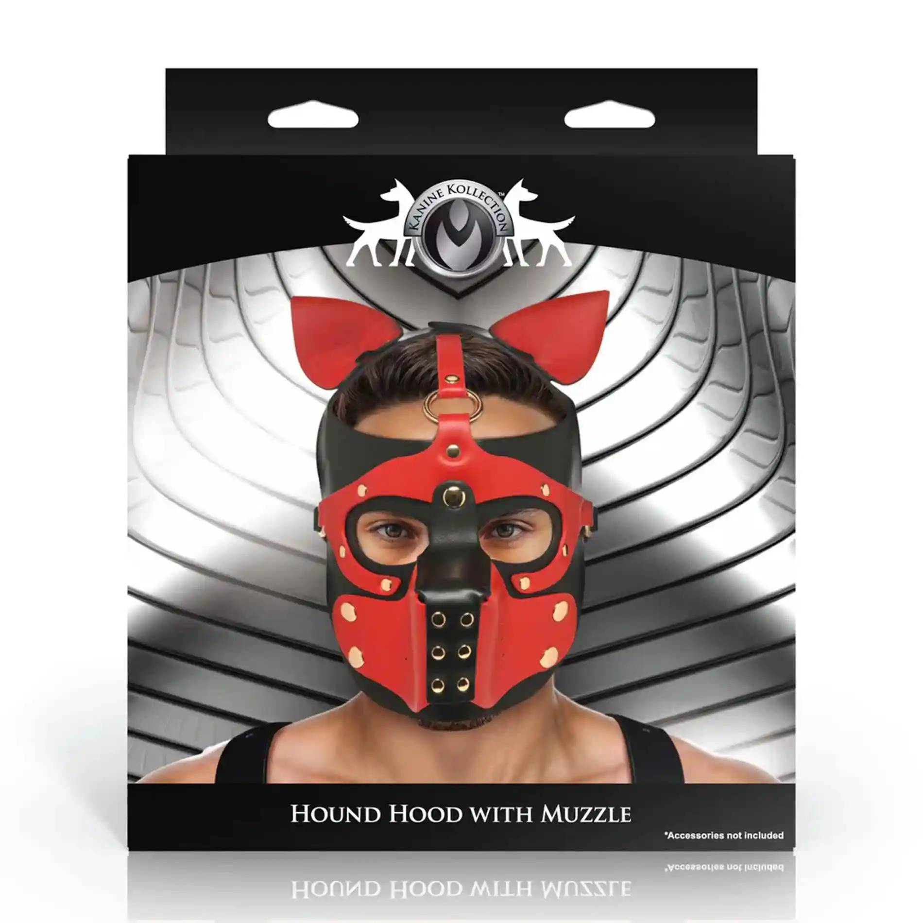 Hound Hood with Muzzle - Black - obrazek 3