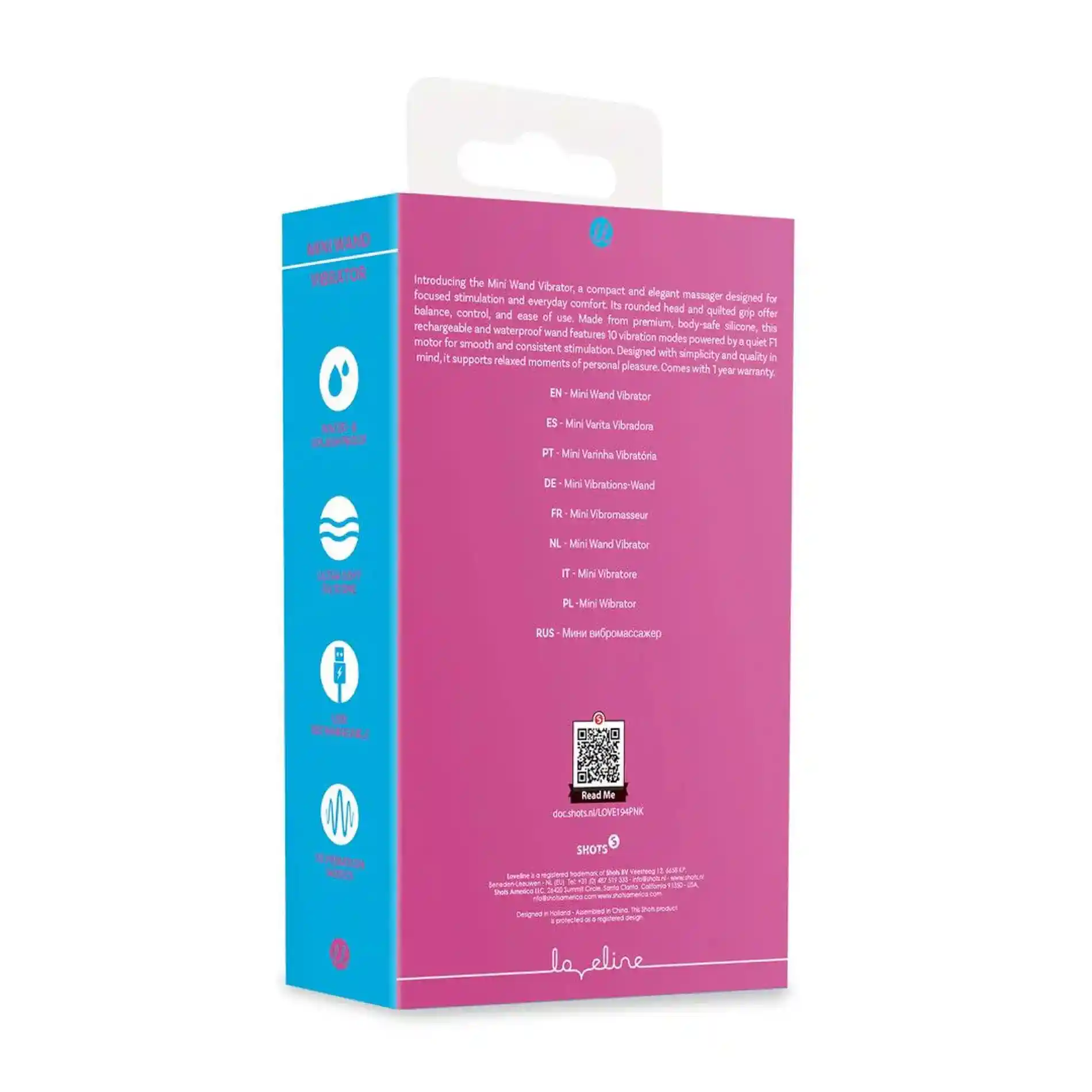 Mini Wand Vibrator - Pink - obrazek 3