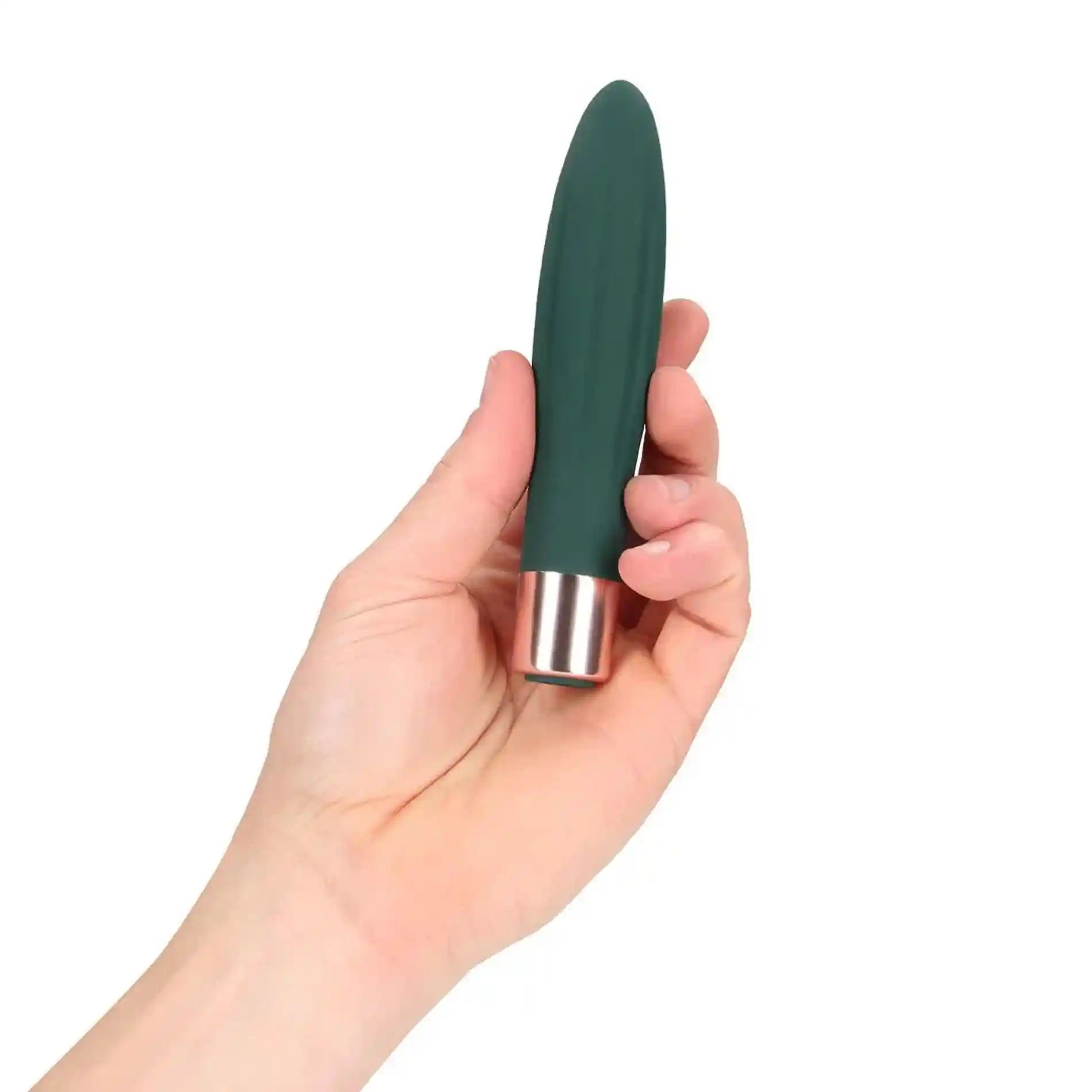 Mini Bullet Vibrator - Forest Green - obrazek 5