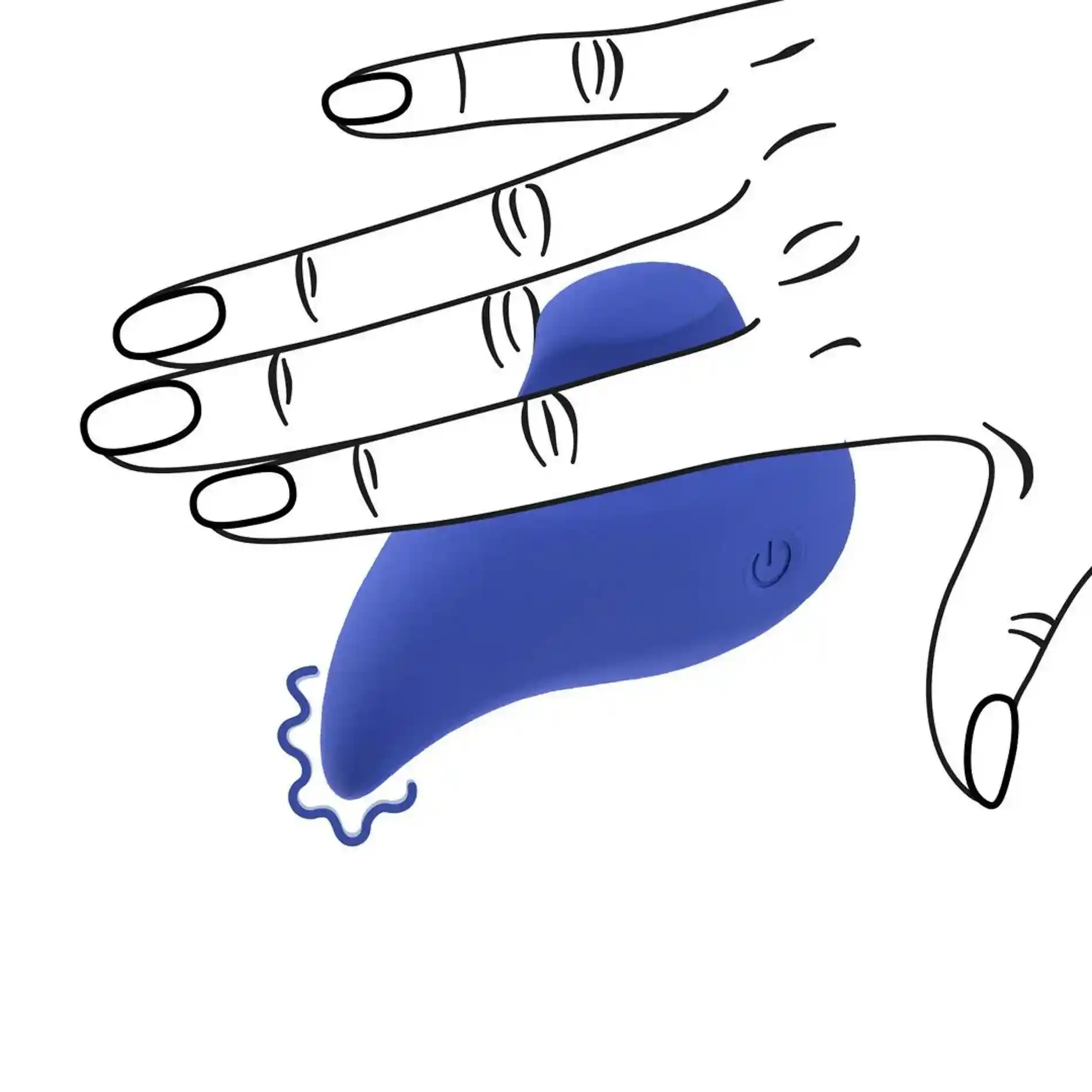 Ergo Grip - Lay On Massager - Blue - obrazek 2