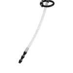 Urethral catheter TOYFA Metal, with replaceable securing rings, silicone, silver, 23cm