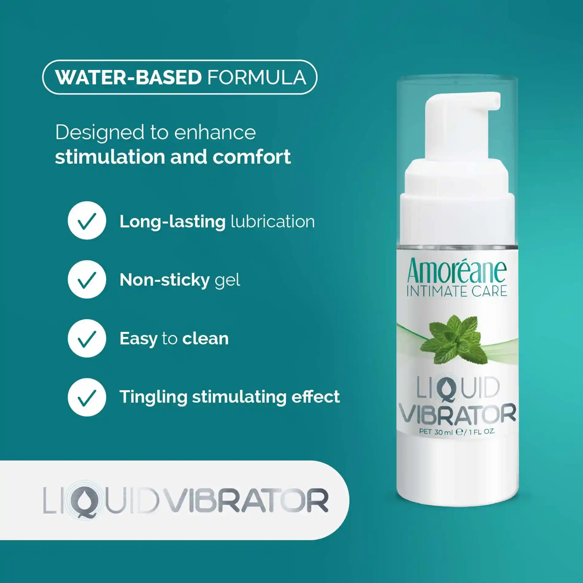 Liquid Vibrator Mint (30ml) - obrazek 3