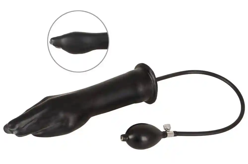 Inflatable Latex Hand black - obrazek 2