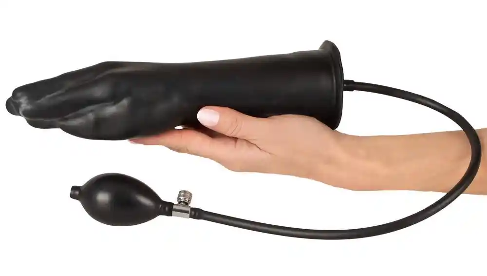 Inflatable Latex Hand black - obrazek 3