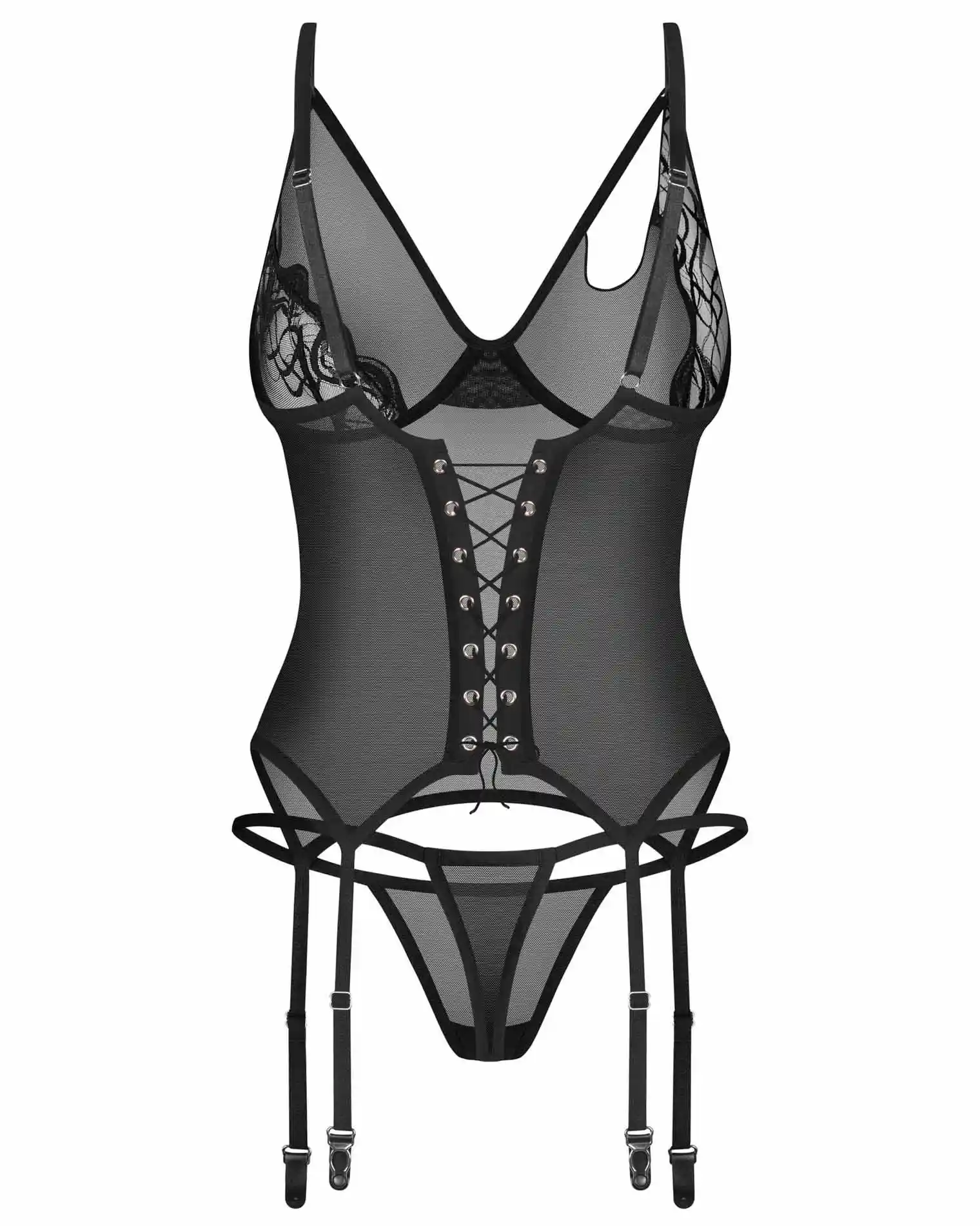 Saturis gorset i stringi L/XL - obrazek 3