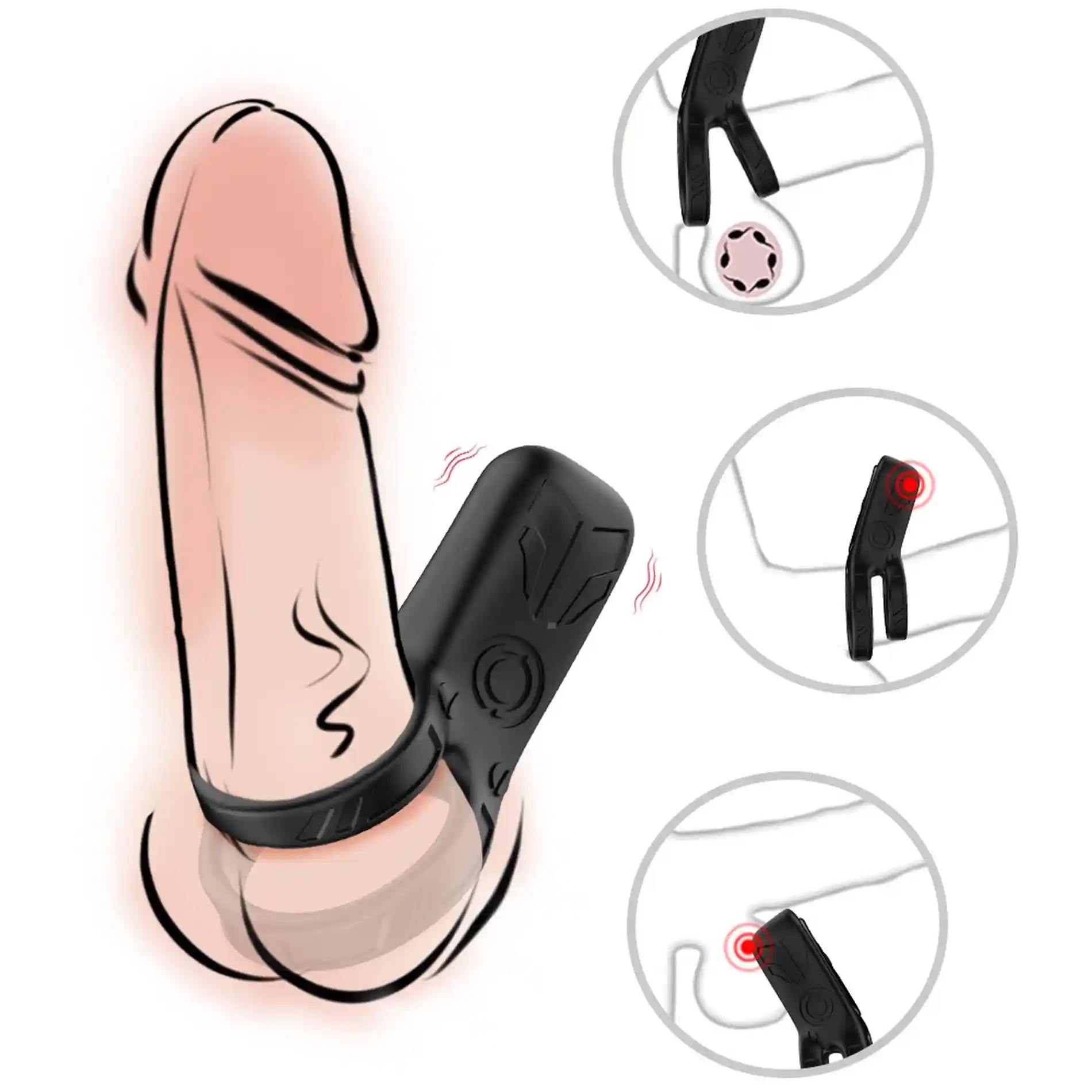 Mechao Black, 9 vibration functions - obrazek 5
