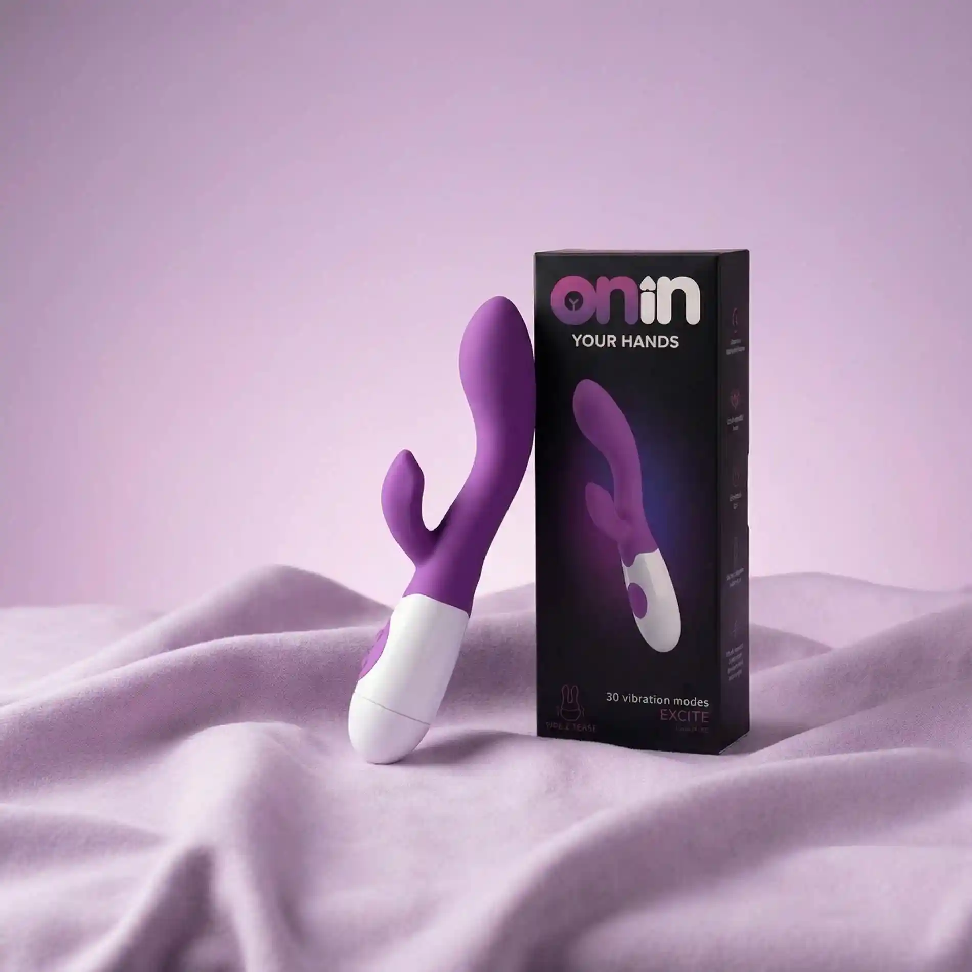 Rabbit vibrator - purple - obrazek 5