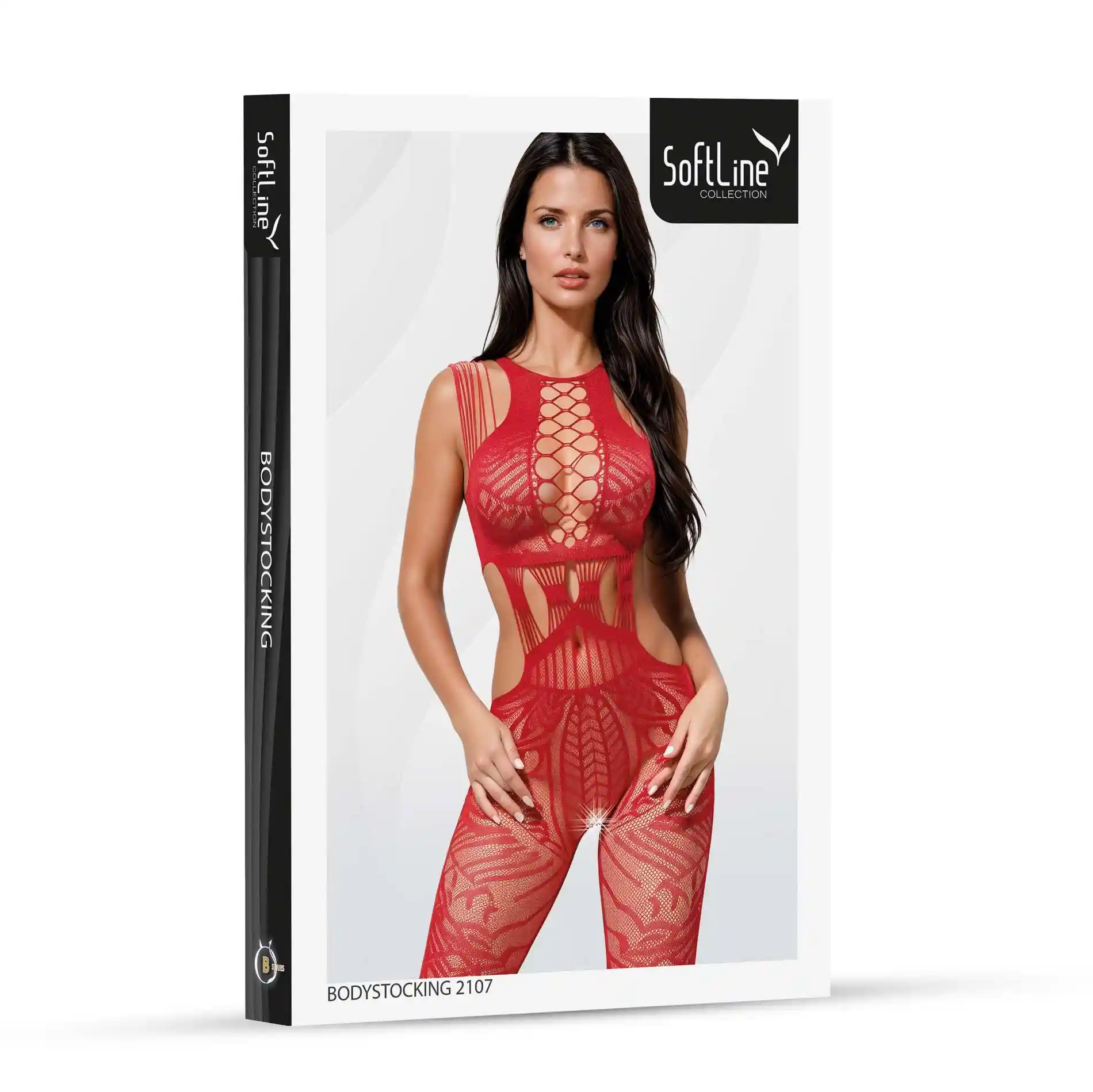 Bodystocking 2107 red - obrazek 3